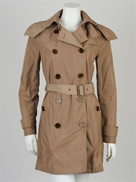 burberry brit balmoral trench coat sisal|Burberry Balmoral Taffeta Trench Coat In Sisal .